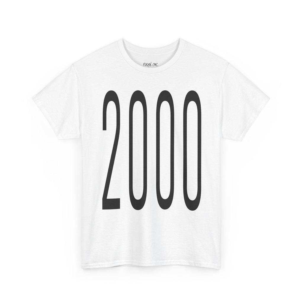 “2000” - White T-Shirt “ROOTS”