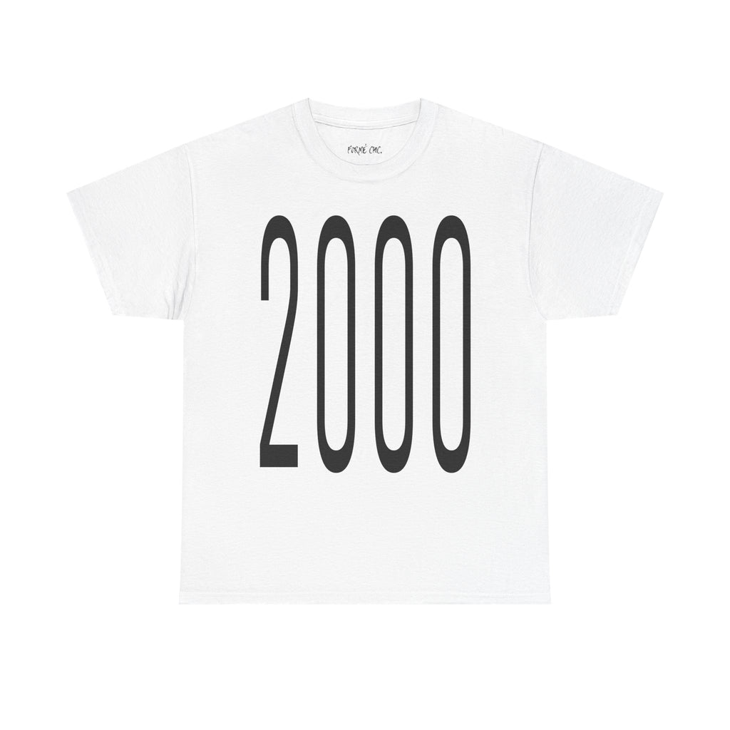 “2000” - White T-Shirt “ROOTS”