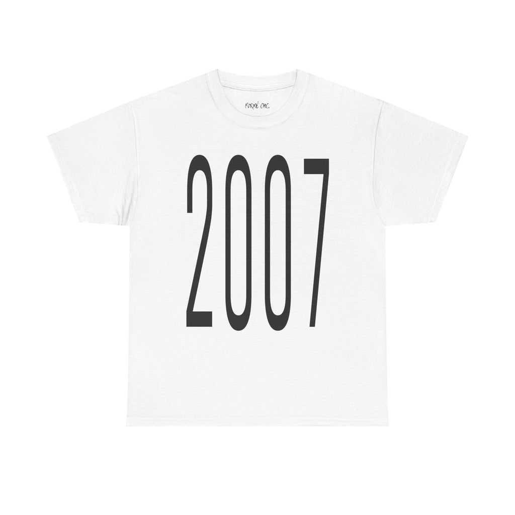 “2007” - White T-shirt “ROOTS”