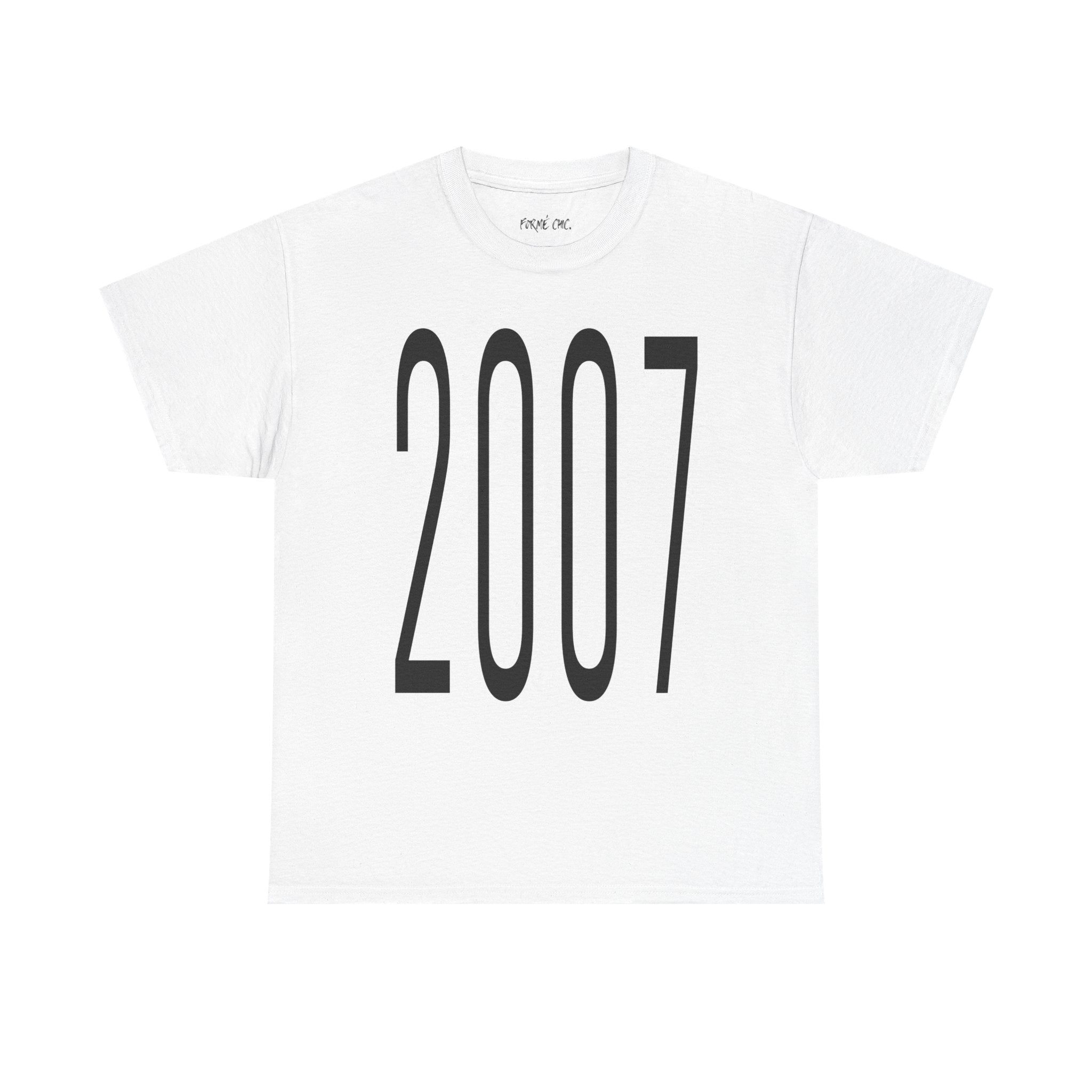 “2007” - White T-shirt “ROOTS”